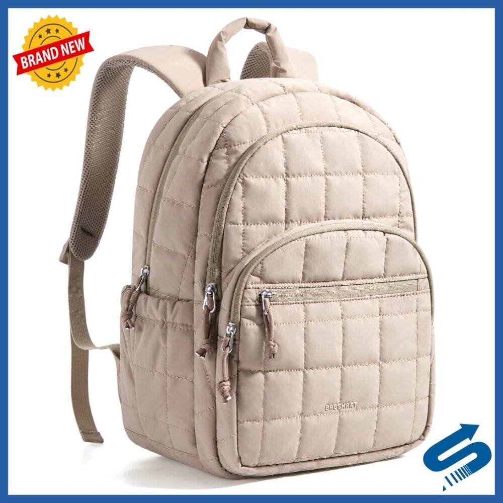 Quilted Casual Daypack Travel Backpack Water-Resistant Laptop Bookbag College